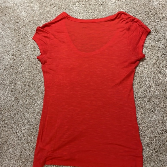 Calvin Klein- Red Scoop Neck Pocket Tee- Small - Picture 3 of 3